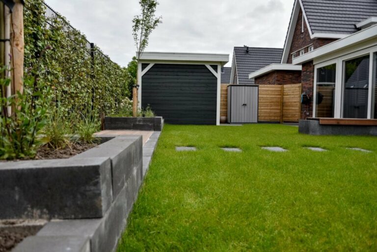 moderne tuin gazon borders